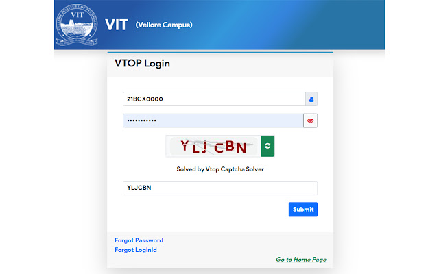 Vtop Captcha Solver  from Chrome web store to be run with OffiDocs Chromium online