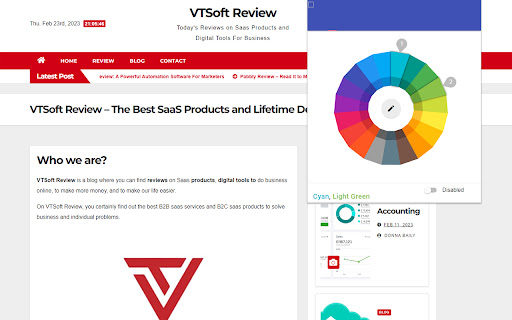 VTSoft Review  from Chrome web store to be run with OffiDocs Chromium online