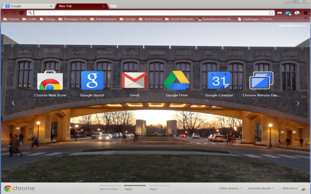 VT Torgersen Bridge Theme  from Chrome web store to be run with OffiDocs Chromium online