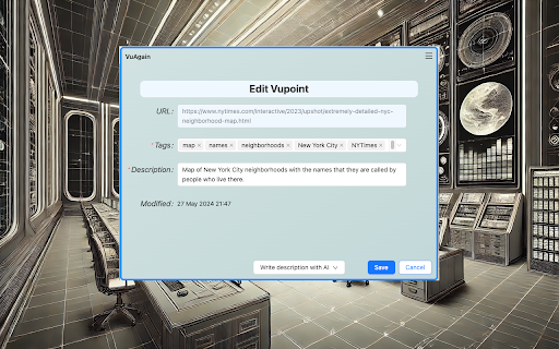 VuAgain Chrome extension  from Chrome web store to be run with OffiDocs Chromium online