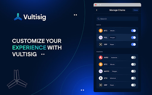 Vultisig Extension  from Chrome web store to be run with OffiDocs Chromium online