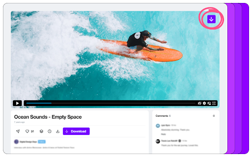 V Video Downloader PoVim  from Chrome web store to be run with OffiDocs Chromium online