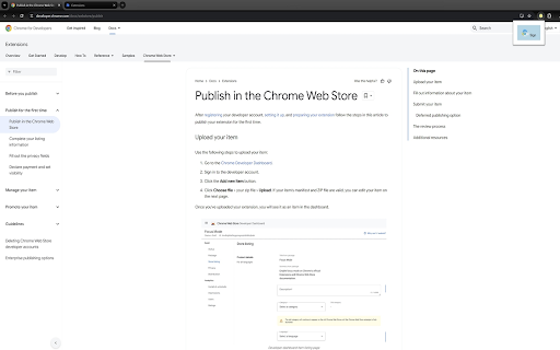 VWEM extensions  from Chrome web store to be run with OffiDocs Chromium online