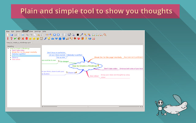 Vym on rollApp  from Chrome web store to be run with OffiDocs Chromium online