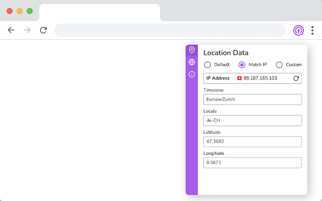 Vytal Spoof Timezone, Geolocation  Locale  from Chrome web store to be run with OffiDocs Chromium online