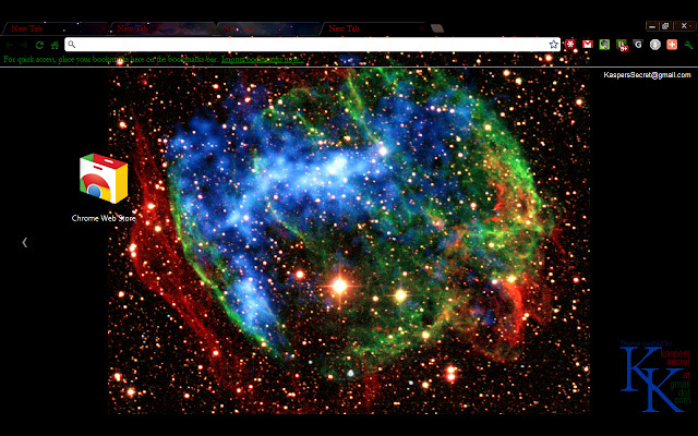 Тема W49B Nebula из интернет-магазина Chrome будет работать с OffiDocs Chromium онлайн