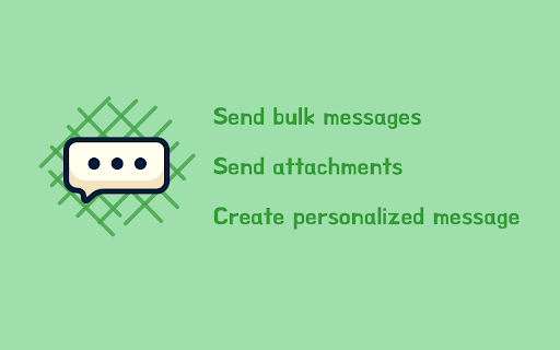 WA Bulk Message Sender Extension  from Chrome web store to be run with OffiDocs Chromium online