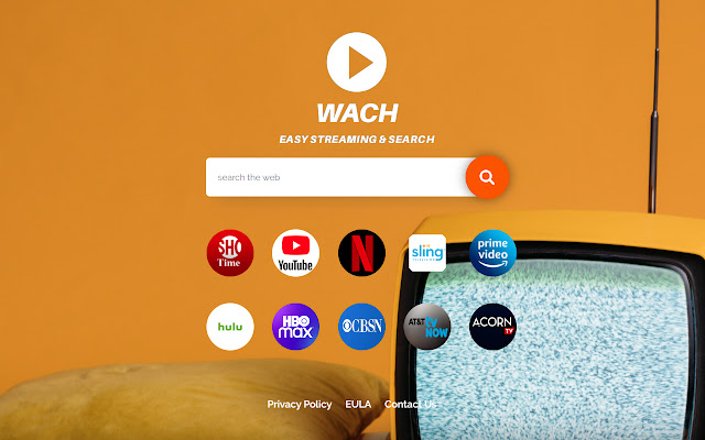 WACH, Easy Streaming and Search  from Chrome web store to be run with OffiDocs Chromium online