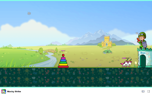 Wacky Strike Game Defend your castle and choose your side!  from Chrome web store to be run with OffiDocs Chromium online