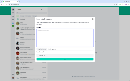 waextension  from Chrome web store to be run with OffiDocs Chromium online
