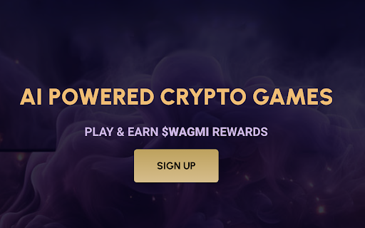 Wagmi Games AI  from Chrome web store to be run with OffiDocs Chromium online