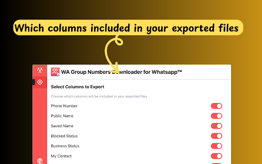 WA Group Numbers Downloader for Whatsapp™  from Chrome web store to be run with OffiDocs Chromium online