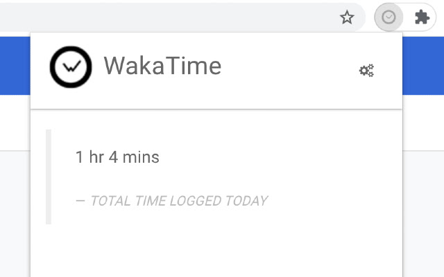 WakaTime  from Chrome web store to be run with OffiDocs Chromium online