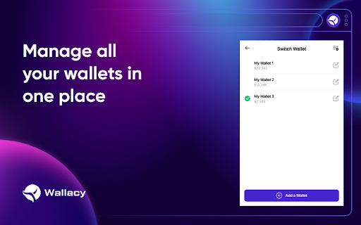 Wallacy Wallet  from Chrome web store to be run with OffiDocs Chromium online