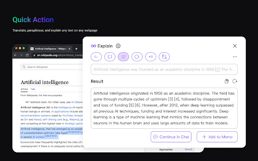 Walles.AI Free AI Copilot  from Chrome web store to be run with OffiDocs Chromium online