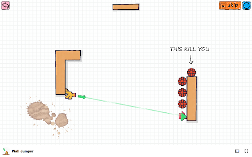 Wall Jumper Game Use guidelines to master each challenging level!  from Chrome web store to be run with OffiDocs Chromium online