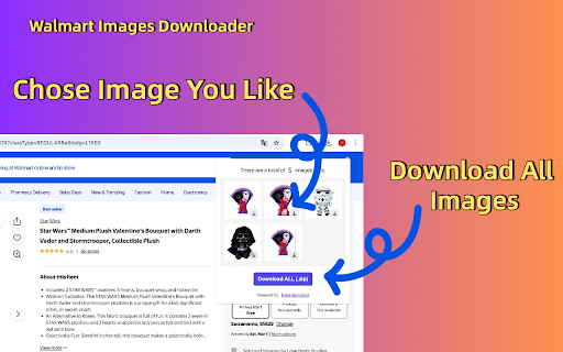 Walmart Images Downloader Plus  from Chrome web store to be run with OffiDocs Chromium online