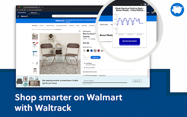Waltrack | Walmart Price Tracker  from Chrome web store to be run with OffiDocs Chromium online