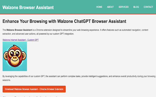 Walzone ChatGPT Browser Assistant  from Chrome web store to be run with OffiDocs Chromium online