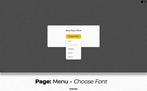 Wanda (New Tab changer) from Chrome web store to be run with OffiDocs Chromium online Wanda (New Tab changer) from Chrome web store to be run with OffiDocs Chromium online