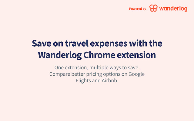 Wanderlog: search Southwest, see Airbnb fees  from Chrome web store to be run with OffiDocs Chromium online