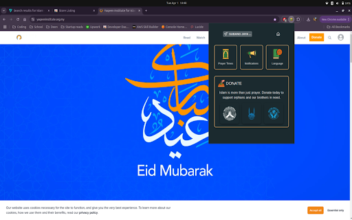 Waqt  from Chrome web store to be run with OffiDocs Chromium online