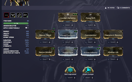 Warframe (Build to Market)  from Chrome web store to be run with OffiDocs Chromium online