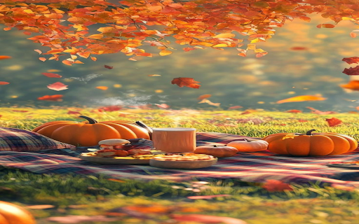 Warm autumn wallpaper  from Chrome web store to be run with OffiDocs Chromium online