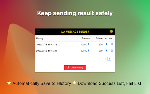 WASender WA Bulk Message Sender  from Chrome web store to be run with OffiDocs Chromium online