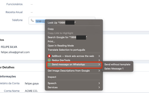 WA Simple  from Chrome web store to be run with OffiDocs Chromium online