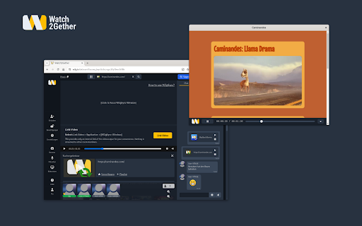 Watch2Gether  from Chrome web store to be run with OffiDocs Chromium online