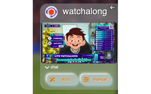 watchAlong  from Chrome web store to be run with OffiDocs Chromium online
