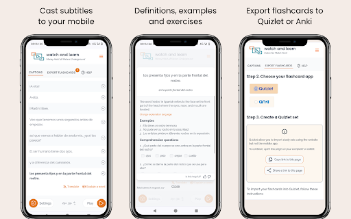 Watch and Learn: Study a language while watching Netflix  from Chrome web store to be run with OffiDocs Chromium online