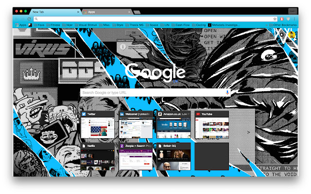 Watchdogs 2 Theme Blue  from Chrome web store to be run with OffiDocs Chromium online