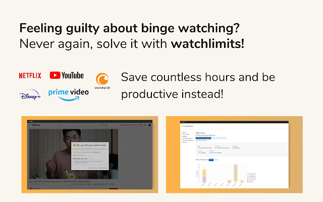 Watchlimits  from Chrome web store to be run with OffiDocs Chromium online