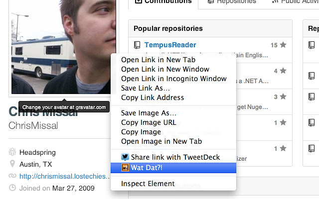Wat Dat?  from Chrome web store to be run with OffiDocs Chromium online