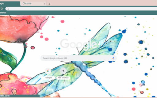 Watercolor Dragonfly  from Chrome web store to be run with OffiDocs Chromium online