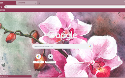 Watercolor Orchid Flowers  from Chrome web store to be run with OffiDocs Chromium online