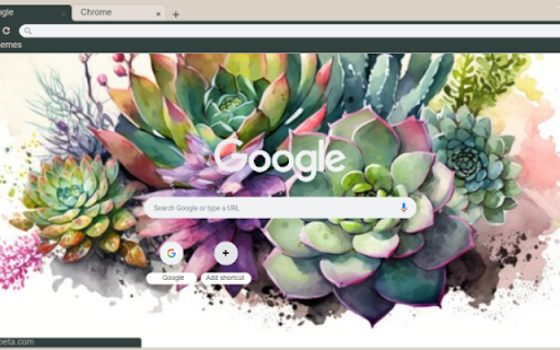 Watercolor Succulents  from Chrome web store to be run with OffiDocs Chromium online