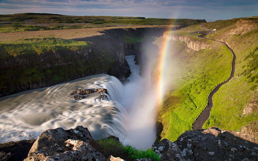 Waterfall and Rainbow  from Chrome web store to be run with OffiDocs Chromium online