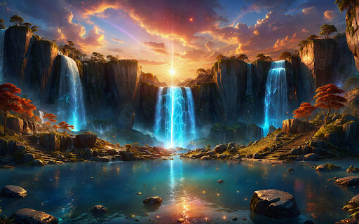 Waterfall of Light  from Chrome web store to be run with OffiDocs Chromium online