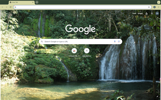 waterfalls and forests  from Chrome web store to be run with OffiDocs Chromium online