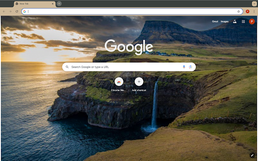 waterfalls and sea  from Chrome web store to be run with OffiDocs Chromium online