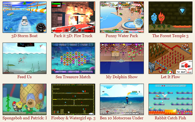 Water Games  from Chrome web store to be run with OffiDocs Chromium online