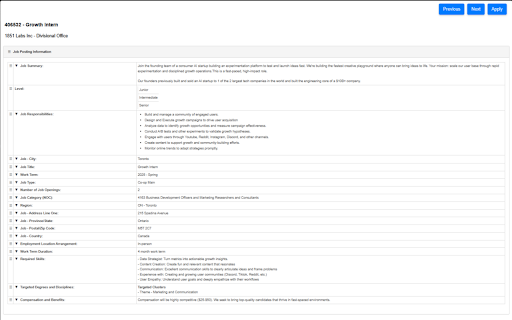 WaterlooWorks Job Navigator  from Chrome web store to be run with OffiDocs Chromium online
