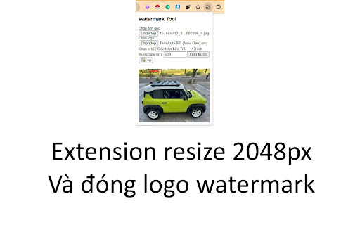 Watermark Logo Adder by Tran Song Nguyen Chung  from Chrome web store to be run with OffiDocs Chromium online