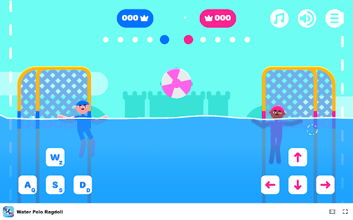 Water Polo Ragdoll Game Be the first to score 5 points and win!  from Chrome web store to be run with OffiDocs Chromium online
