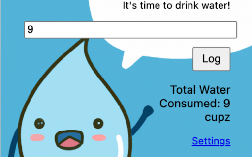 Water Reminder  from Chrome web store to be run with OffiDocs Chromium online