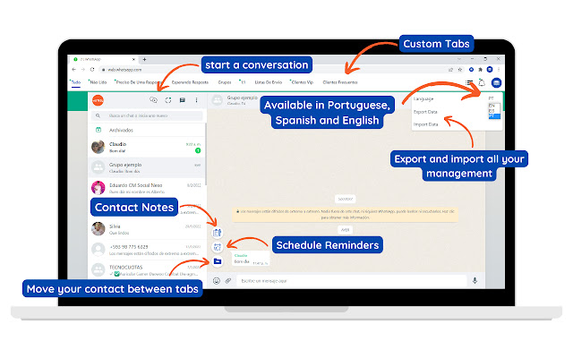 waTidy  from Chrome web store to be run with OffiDocs Chromium online