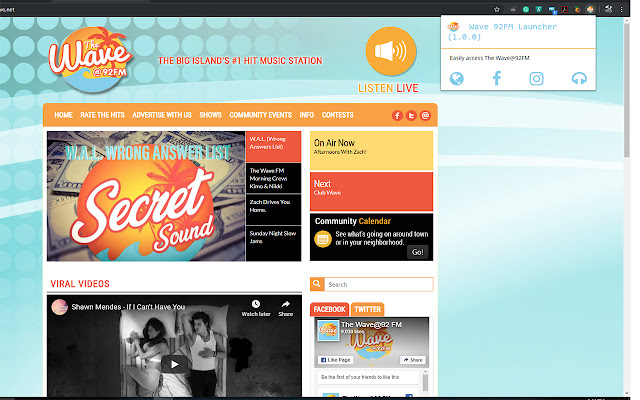 Wave92FM Launcher  from Chrome web store to be run with OffiDocs Chromium online